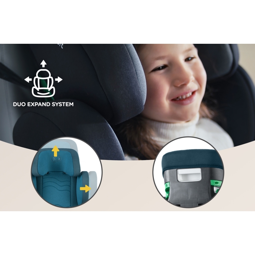 KINDERKRAFT SELECT - Automobilio sėdynė XPAND 2 i-Dydis (100-150 cm) Premium Harbour mėlyna