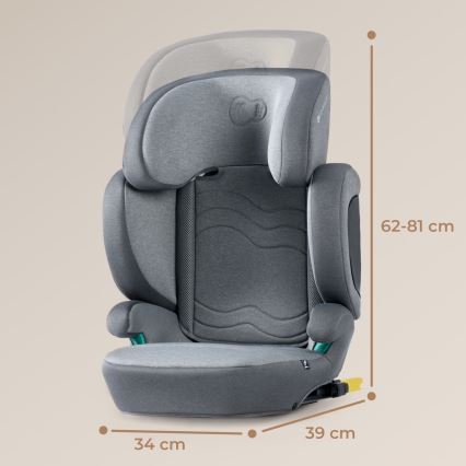 KINDERKRAFT SELECT - Automobilio sėdynė XPAND 2 i-Dydis (100-150 cm) Premium Raketa pilka