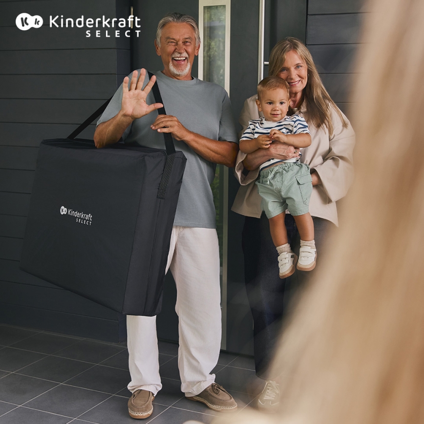 KINDERKRAFT SELECT - Kelioninė lovelė MOON DREAM juoda