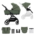 KINDERKRAFT SELECT - Kombinuotas 2-in-1 vežimėlis YOXI Mystic žalia