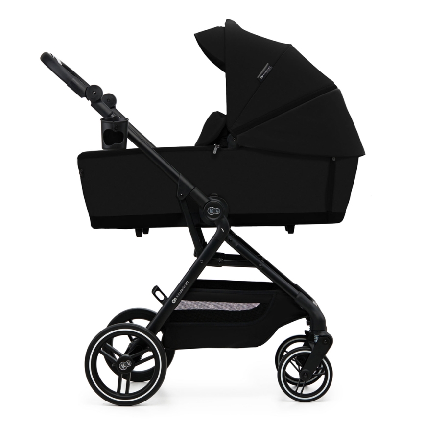 KINDERKRAFT SELECT - Kombinuotas vežimėlis 2in1 YOXI Pure juoda