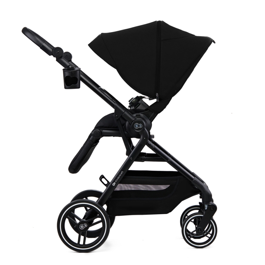 KINDERKRAFT SELECT - Kombinuotas vežimėlis 2in1 YOXI Pure juoda