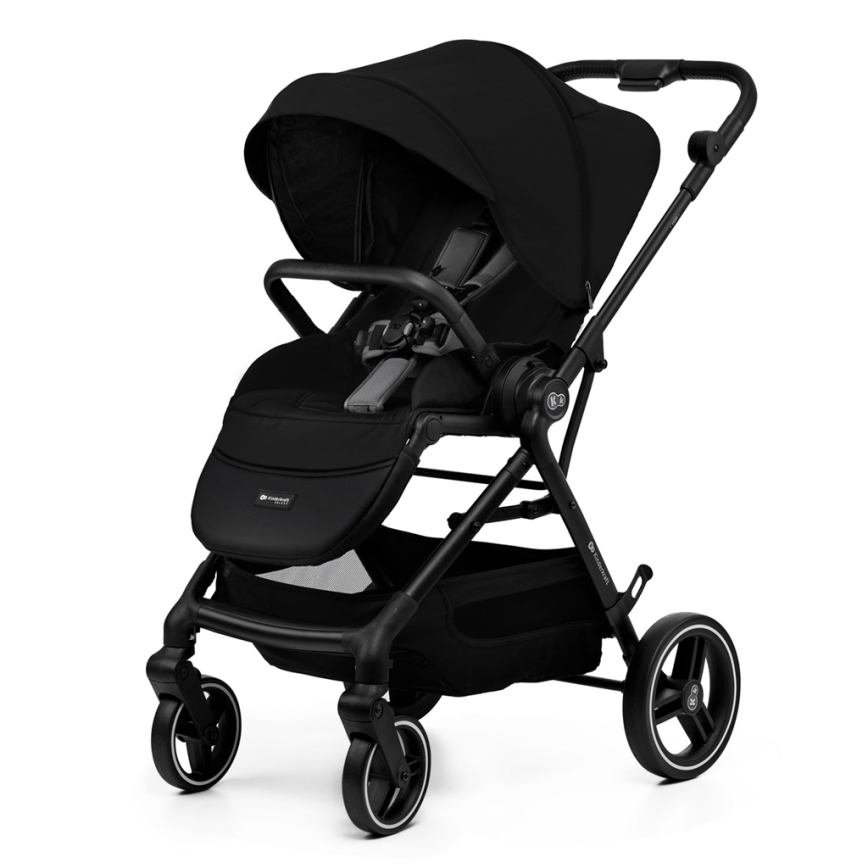 KINDERKRAFT SELECT - Kombinuotas vežimėlis 2in1 YOXI Pure juoda