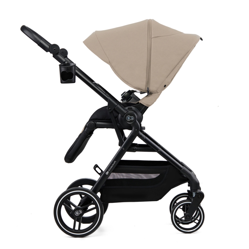 KINDERKRAFT SELECT - Kombinuotas vežimėlis 2in1 YOXI Sand smėlio spalva
