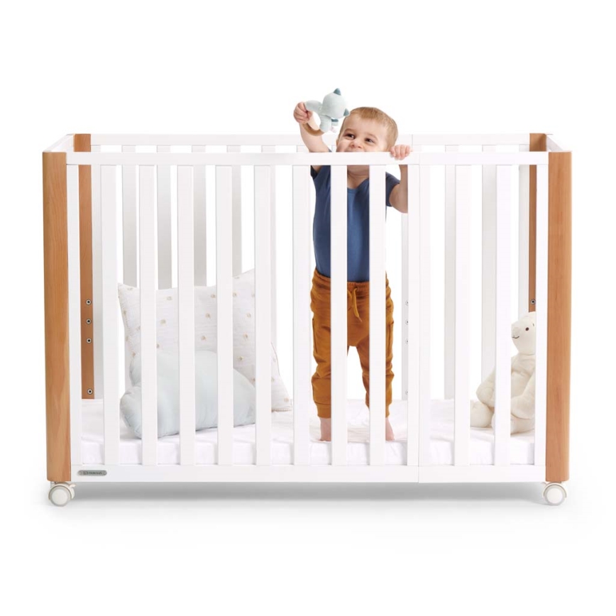 KINDERKRAFT SELECT - Kūdikių lovelė 4 viename KOYA Premium, bukas/pušis