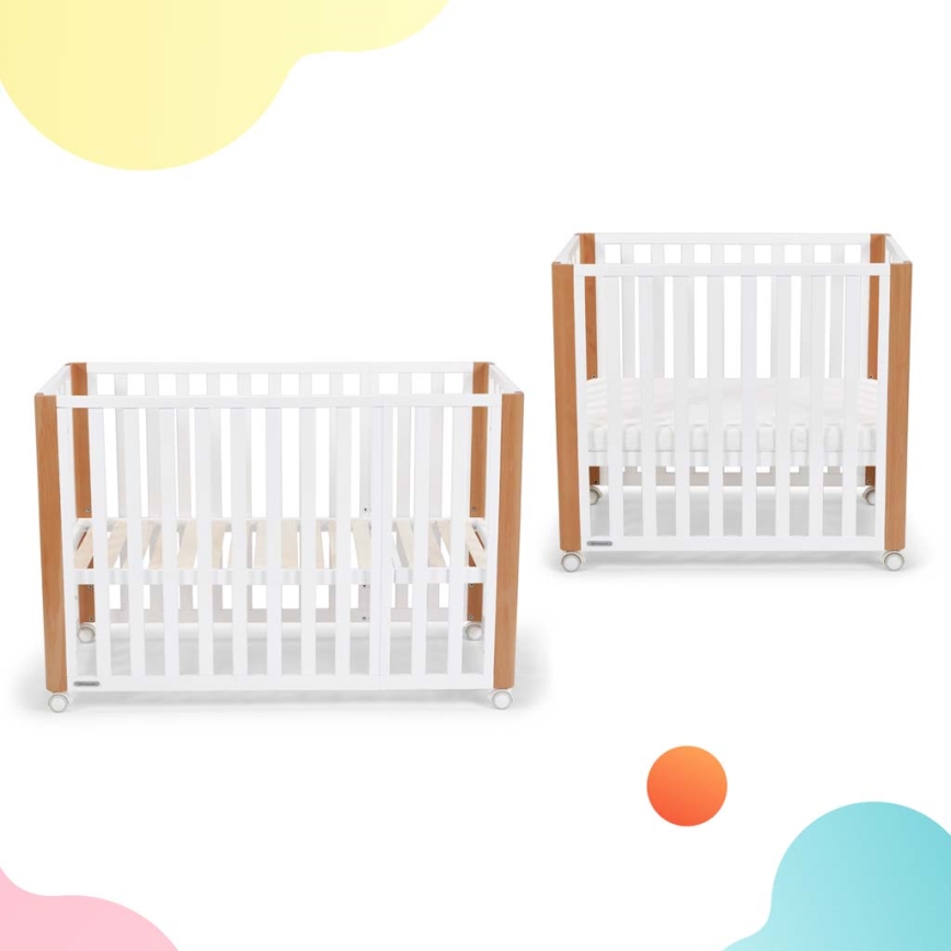 KINDERKRAFT SELECT - Kūdikių lovelė 4 viename KOYA Premium, bukas/pušis