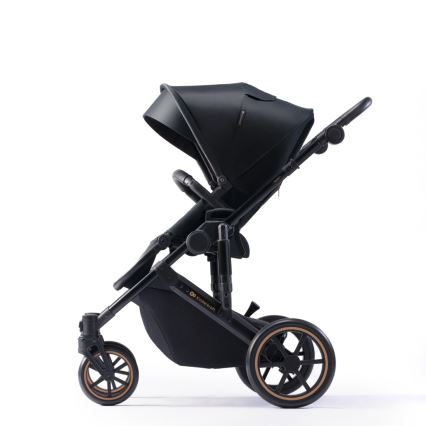KINDERKRAFT SELECT - Kombinuotas 3in1 vežimėlis PRIME 2 Premium Venezian black + automobilinė kėdutė