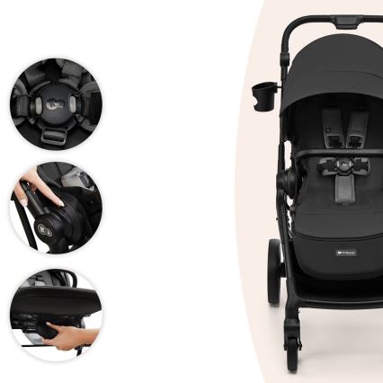 KINDERKRAFT SELECT - Sportinis vežimėlis YOXI mėnulio pilka