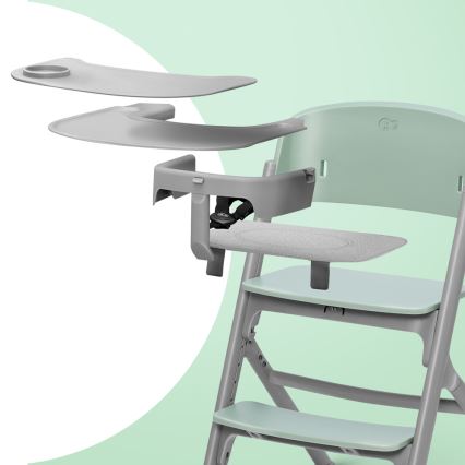 KINDERKRAFT SELECT - Vaikiška valgomojo kėdė 3in1 LIVY Premium alyvuogių žalia