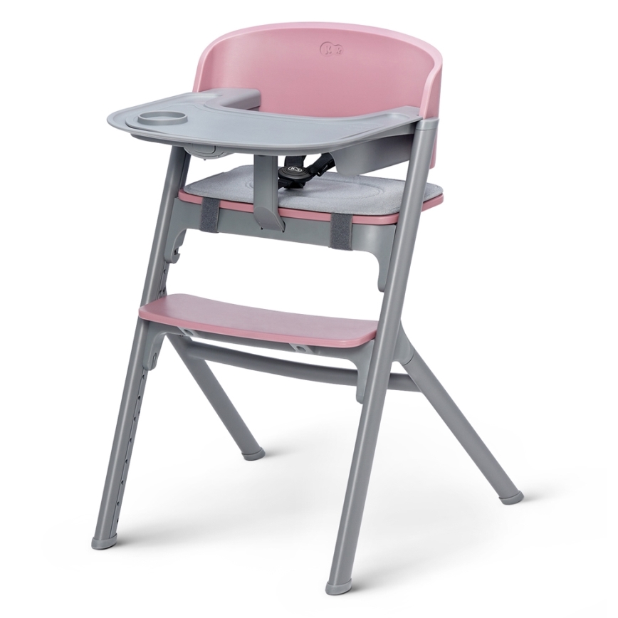 KINDERKRAFT SELECT - Vaikiška valgomojo kėdė 3in1 LIVY Premium Aster rausva