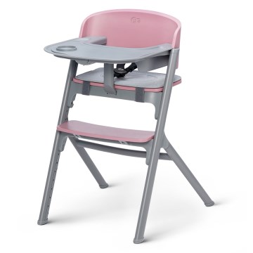 KINDERKRAFT SELECT - Vaikiška valgomojo kėdė 3in1 LIVY Premium Aster rožinė