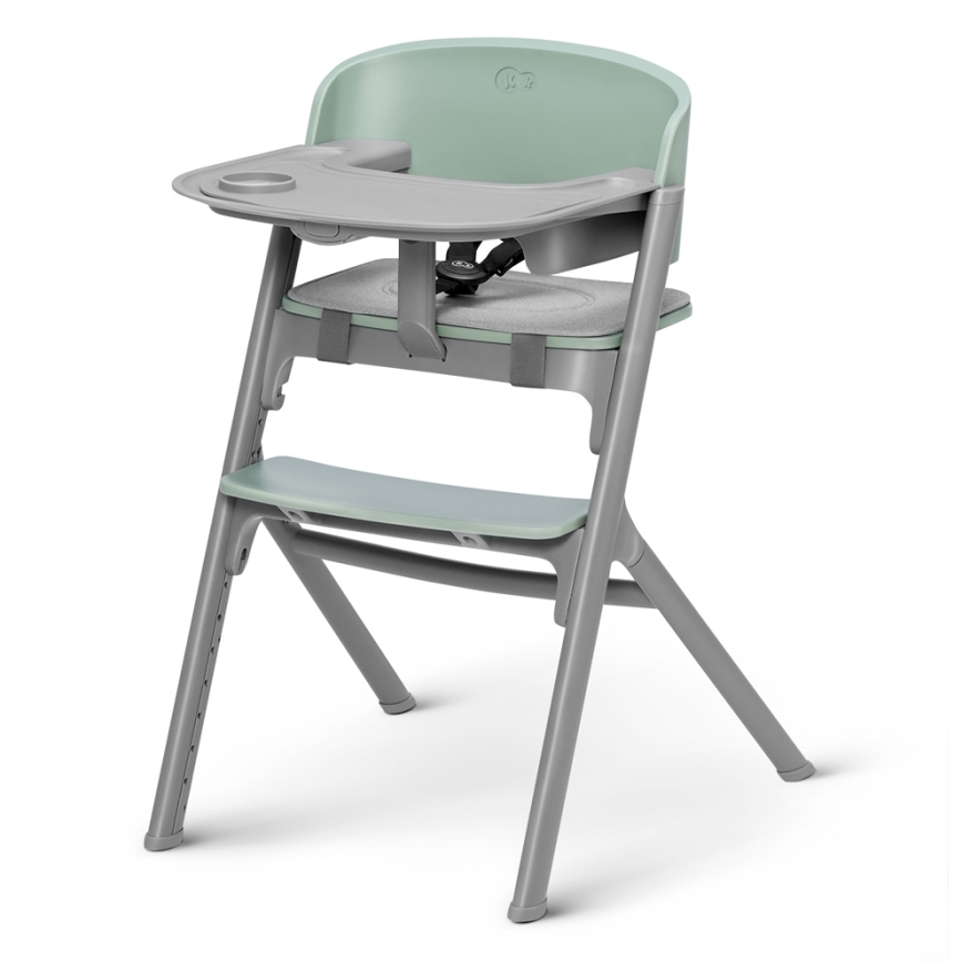 KINDERKRAFT SELECT - Vaikiška valgomojo kėdė 3in1 LIVY Premium Olive žalia