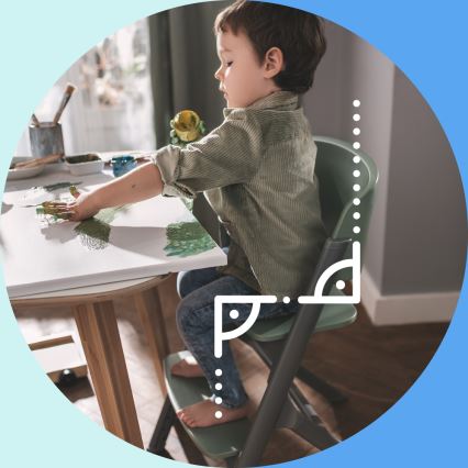 KINDERKRAFT SELECT - Vaikiška valgomojo kėdė 3in1 LIVY Premium Aster rausva + gultas CALMEE