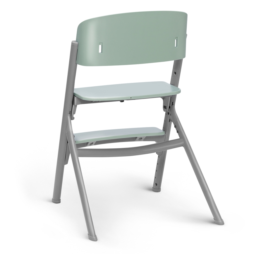 KINDERKRAFT SELECT - Vaikiška valgomojo kėdė 3in1 LIVY Premium Olive žalia + gultas CALMEE