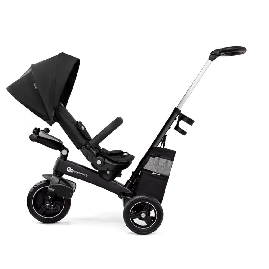 KINDERKRAFT SELECT - Vaikiškas triratis 5in1 EASYTWIST Premium juoda