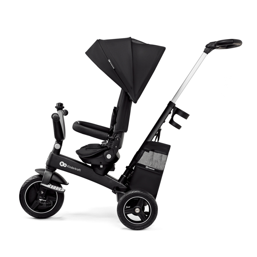 KINDERKRAFT SELECT - Vaikiškas triratis 5in1 EASYTWIST Premium juoda