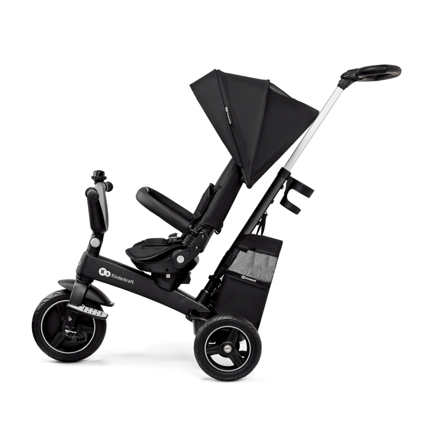 KINDERKRAFT SELECT - Vaikiškas triratis 5in1 EASYTWIST Premium juoda