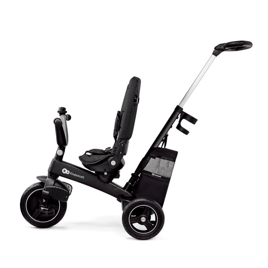 KINDERKRAFT SELECT - Vaikiškas triratis 5in1 EASYTWIST Premium juoda