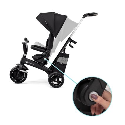 KINDERKRAFT SELECT - Vaikiškas triratis 5in1 EASYTWIST Premium juoda