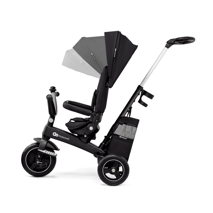 KINDERKRAFT SELECT - Vaikiškas triratis 5in1 EASYTWIST Premium juoda
