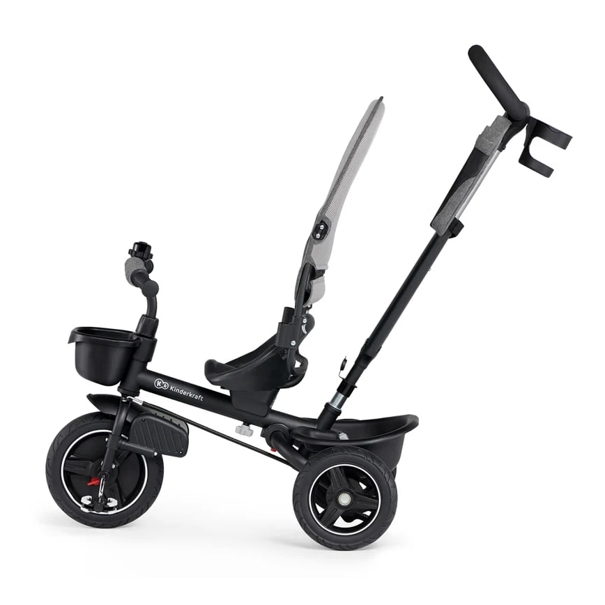 KINDERKRAFT - Vaikiškas triratis 5in1 SPINSTEP pilkas