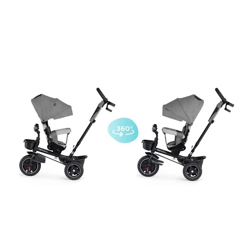 KINDERKRAFT - Vaikiškas triratis 5in1 SPINSTEP pilkas