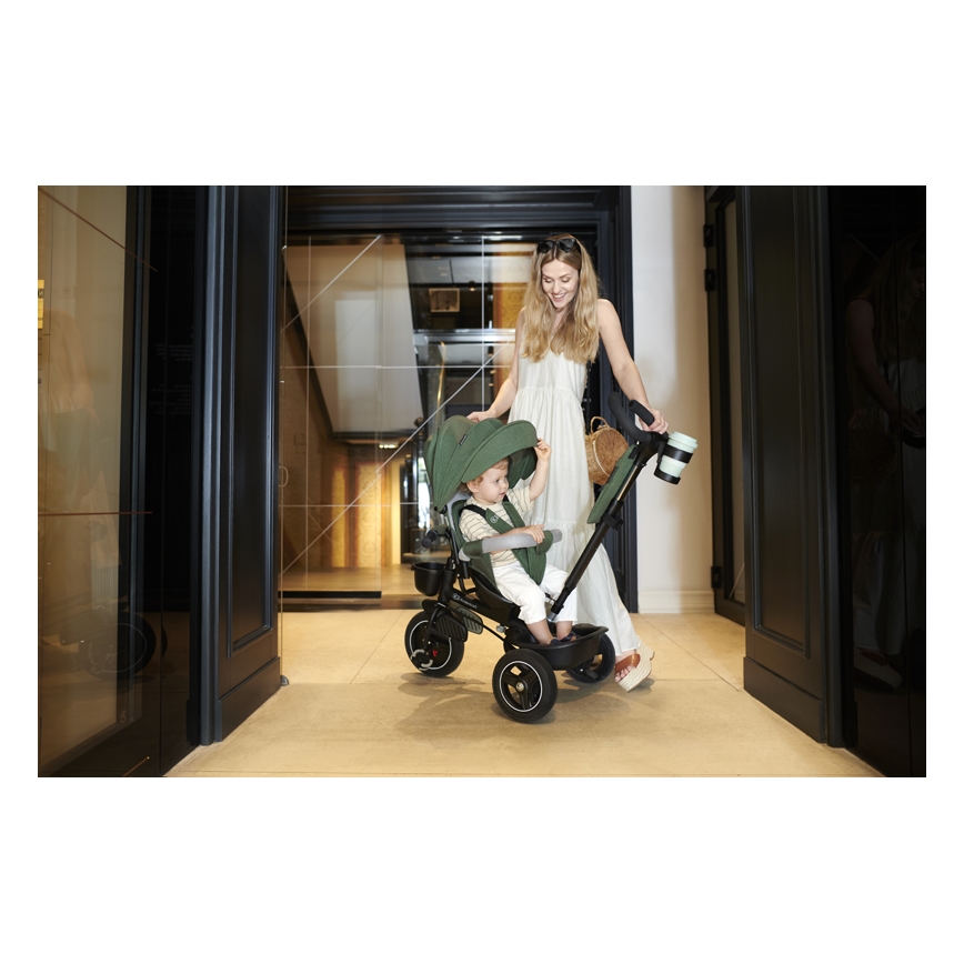 KINDERKRAFT SELECT - Vaikiškas triratis SPINSTEP Premium žalia