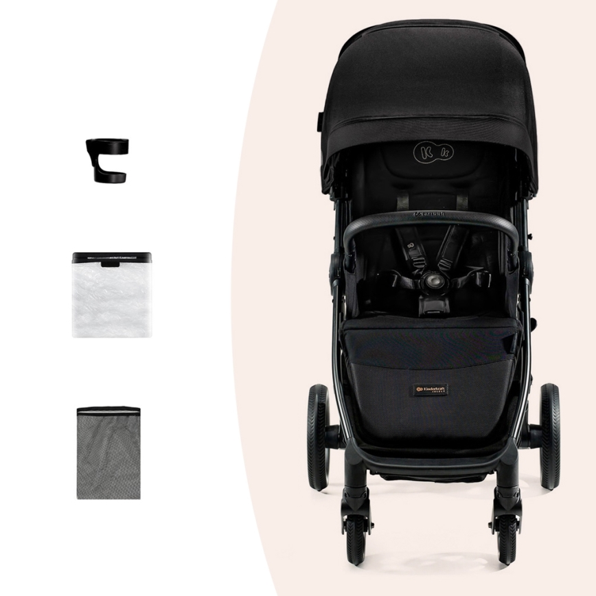 KINDERKRAFT SELECT - Vežimėlis MITZY Ink juoda