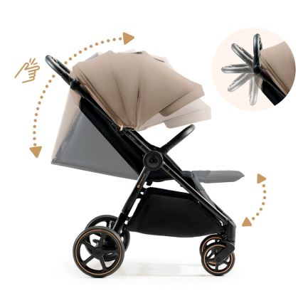 KINDERKRAFT SELECT - Vežimėlis MITZY Linen smėlio spalva
