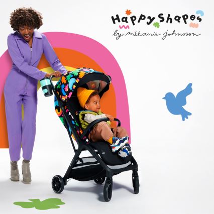 KINDERKRAFT SELECT - Vežimėlis NUBI 2 Happy shapes