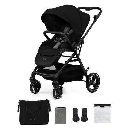 KINDERKRAFT SELECT - Vežimėlis YOXI Pure juoda