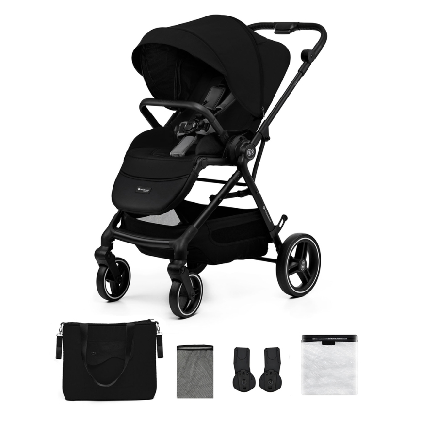 KINDERKRAFT SELECT - Vežimėlis YOXI Pure juoda
