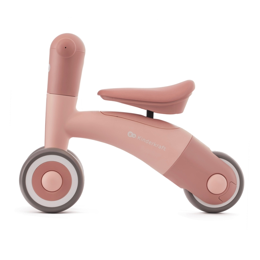 KINDERKRAFT - Stumiamas dviratis MINIBI Premium rausva