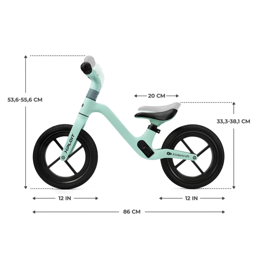KINDERKRAFT - Stumiamas dviratis XPLOIT Turquoise