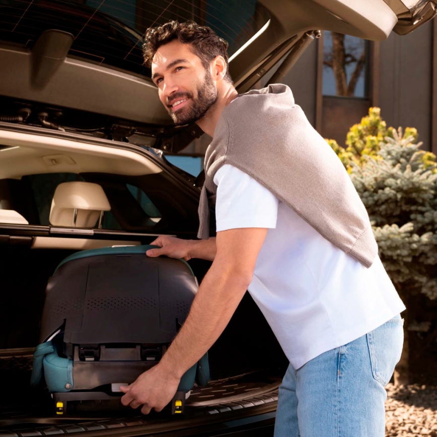 KINDERKRAFT - Sulankstoma automobilinė kėdutė UNITY 2 i-Size 100-150 cm juoda