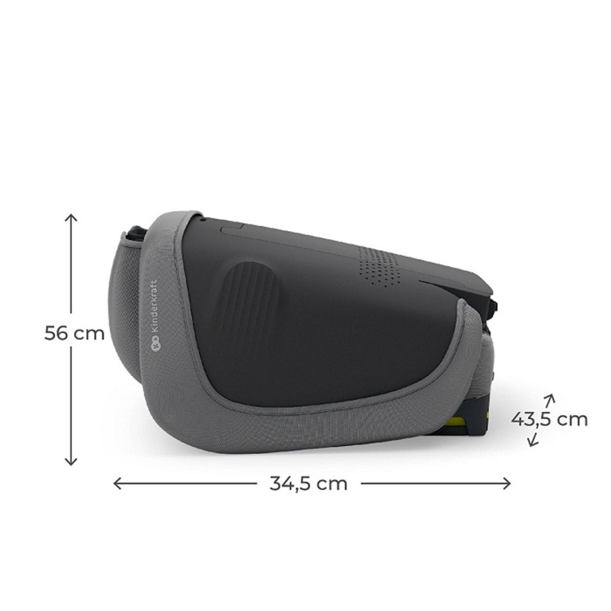 KINDERKRAFT - Sulankstoma automobilinė kėdutė UNITY 2 i-Size 100-150 cm pilka