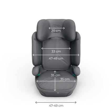 KINDERKRAFT - Sulankstoma automobilinė kėdutė XPAND 2 PRO 100-150 cm pilka