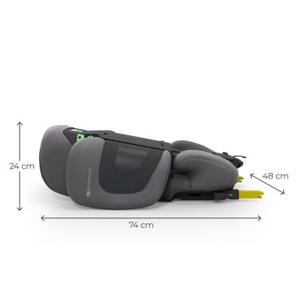 KINDERKRAFT - Sulankstoma automobilinė kėdutė XPAND 2 PRO 100-150 cm pilka