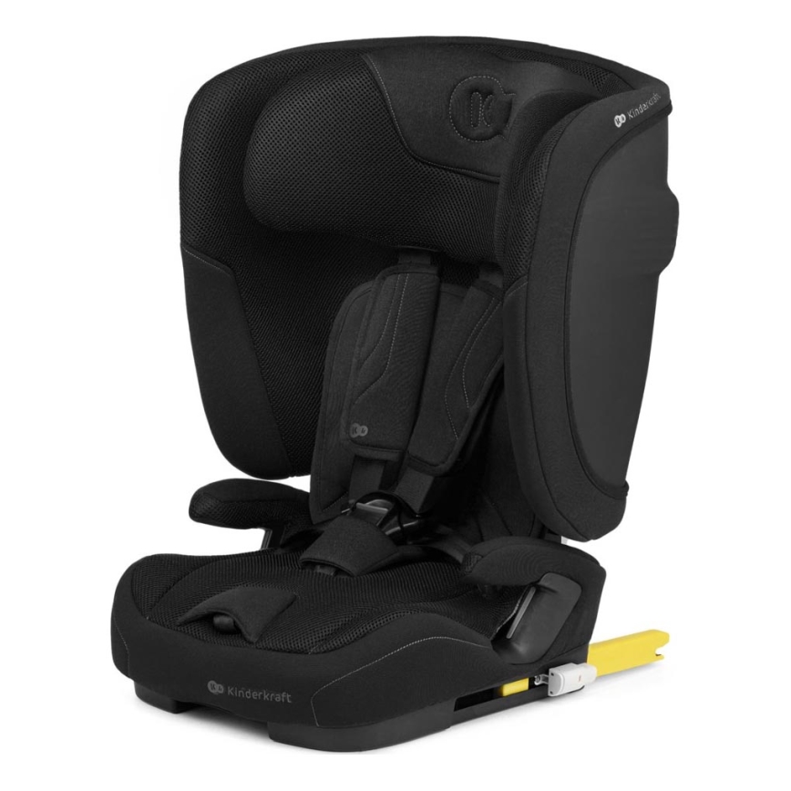 KINDERKRAFT - Vaikiška automobilinė kėdutė FIX2GO i-Size 76-150 cm juoda
