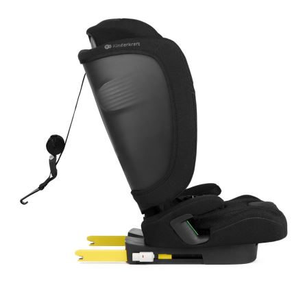KINDERKRAFT - Vaikiška automobilinė kėdutė FIX2GO i-Size 76-150 cm juoda