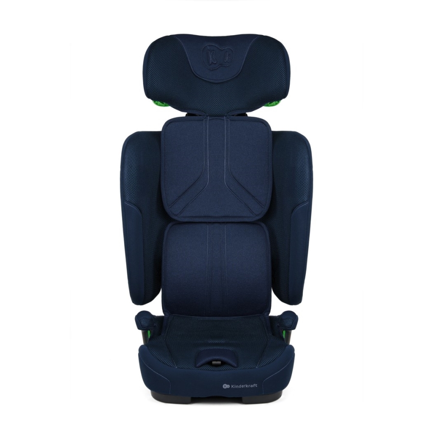 KINDERKRAFT - Vaikiška automobilinė kėdutė FIX2GO i-Size 76-150 cm mėlyna