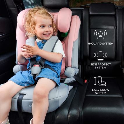 KINDERKRAFT - Vaikiška automobilinė kėdutė I-COMFY i-Size 76-150 cm rožinė