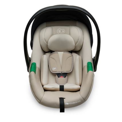 KINDERKRAFT - Vaikiška automobilinė kėdutė MINK PRO 2 40-87 cm (0-13 kg) smėlio spalvos