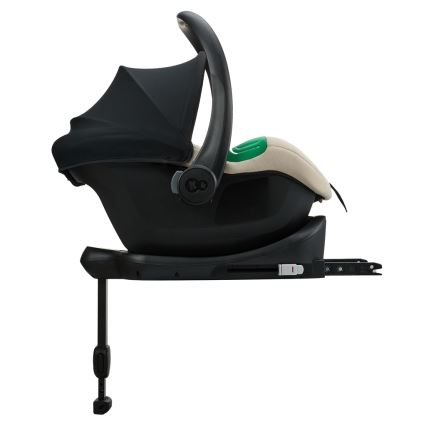 KINDERKRAFT - Vaikiška automobilinė kėdutė MINK PRO 2 40-87 cm (0-13 kg) smėlio spalvos