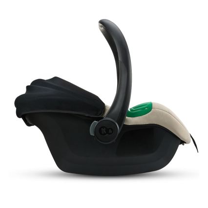 KINDERKRAFT - Vaikiška automobilinė kėdutė MINK PRO 2 40-87 cm (0-13 kg) smėlio spalvos