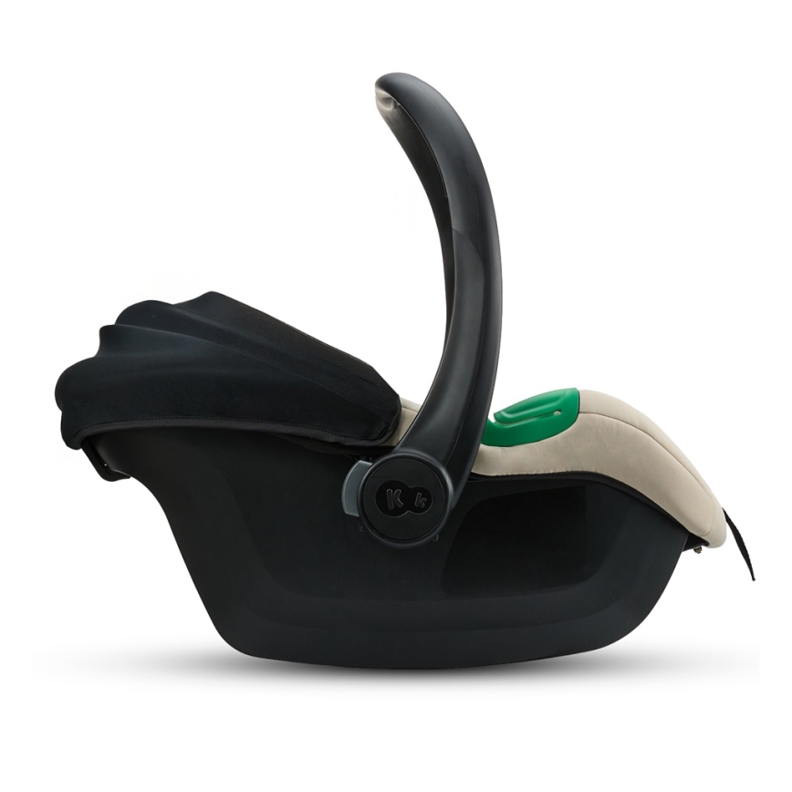 KINDERKRAFT - Vaikiška automobilinė kėdutė MINK PRO 2 40-87 cm (0-13 kg) smėlio spalvos