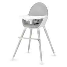 KINDERKRAFT - Vaikiška valgomojo kėdė FINI pilka/balta