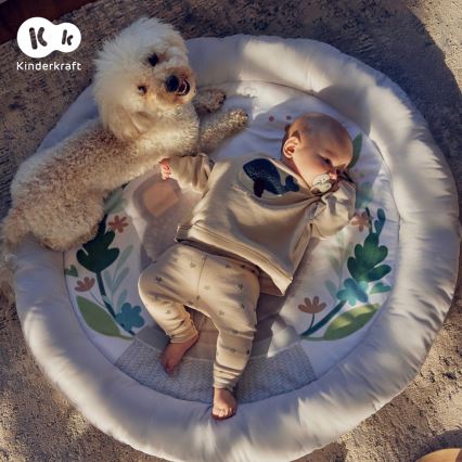 KINDERKRAFT - Vaikiška žaidimų antklodė COZYPLAY pilka