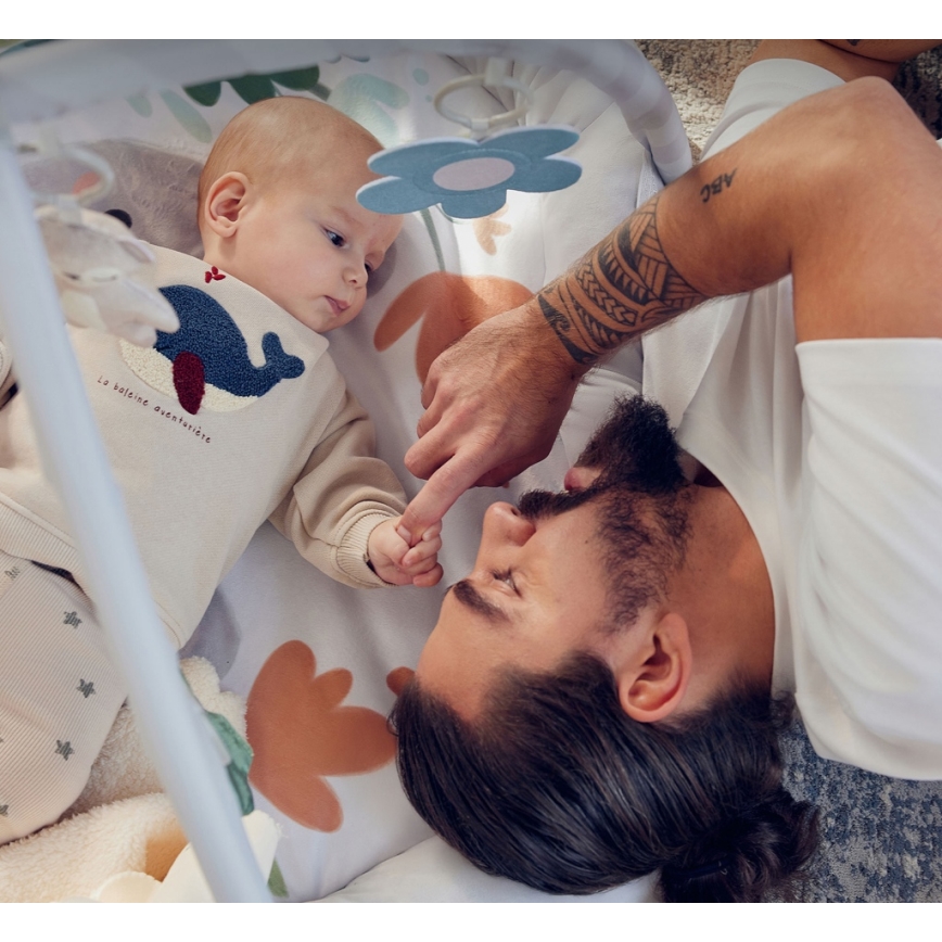 KINDERKRAFT - Vaikiška žaidimų antklodė COZYPLAY pilka
