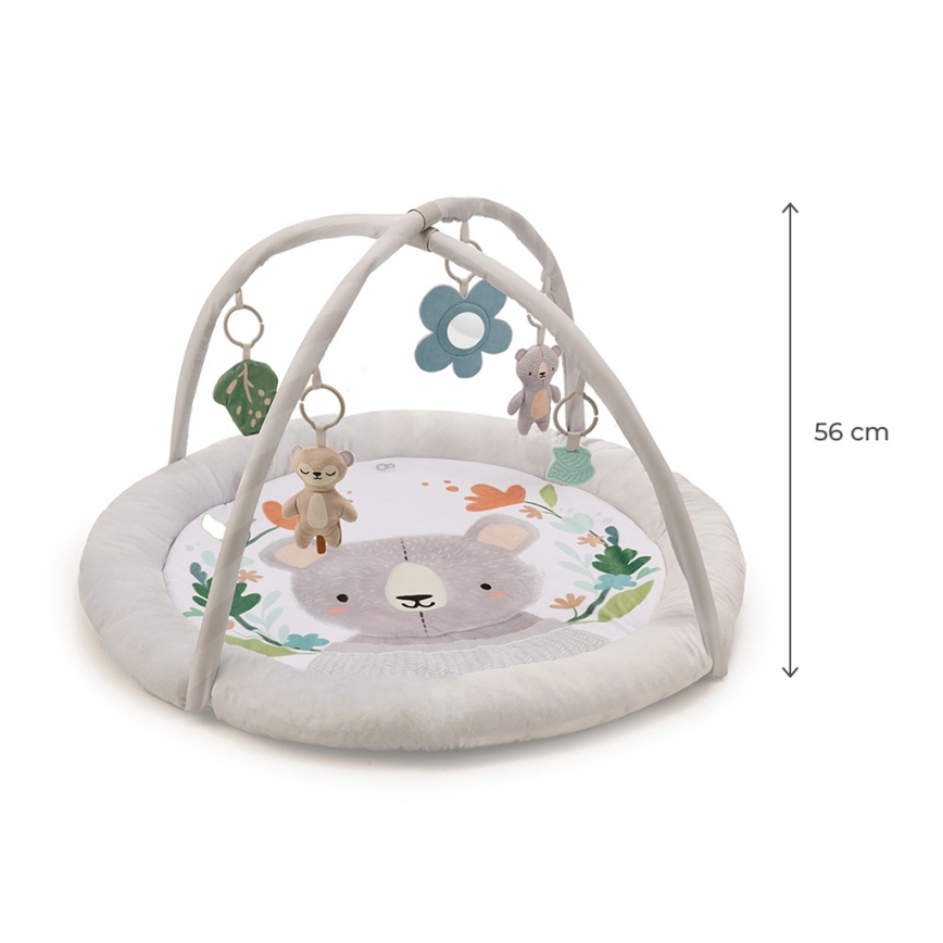 KINDERKRAFT - Vaikiška žaidimų antklodė COZYPLAY pilka